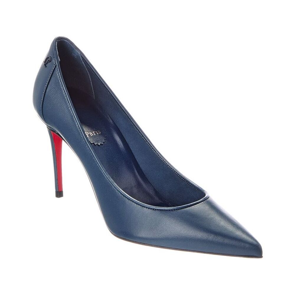 Christian Louboutin Sporty Kate 85 Leather Pump, Blue